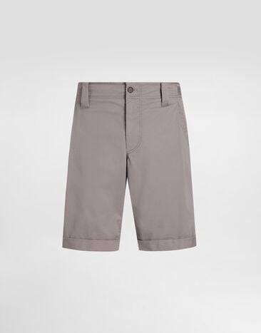 Dolce & Gabbana Cotton bermuda shorts Grey GP1J4TFUFL3