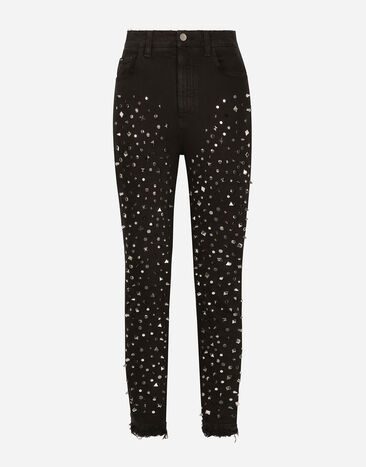 Dolce & Gabbana Vaqueros Audrey de denim con tachuelas Multicolor FTBXHZG8GK8