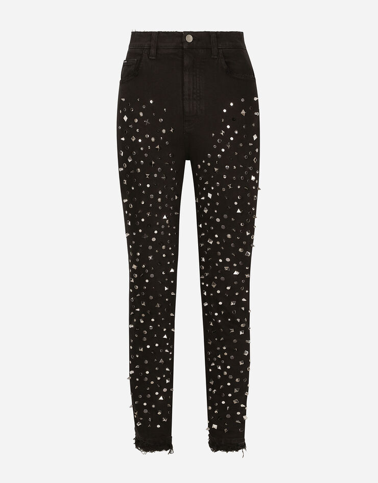 Dolce & Gabbana Vaqueros Audrey de denim con tachuelas Multicolor FTBXHZG8GK8