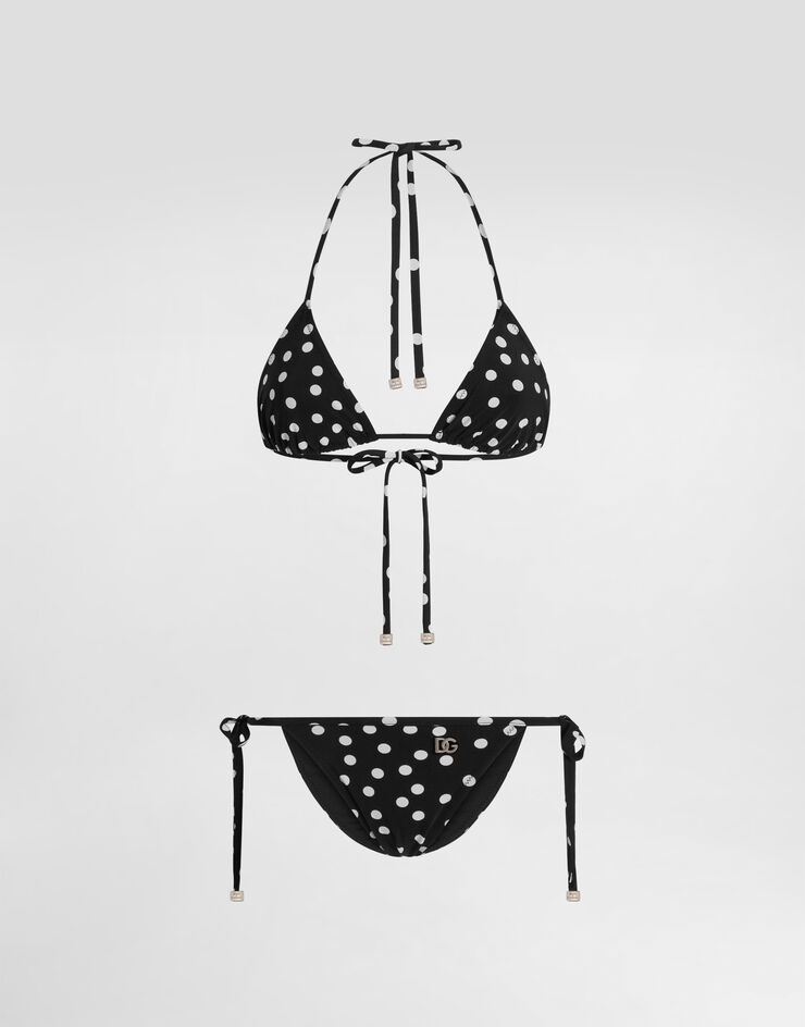 Dolce & Gabbana Bikini triangle avec imprimé à pois Imprimé O8A02JFSG8C