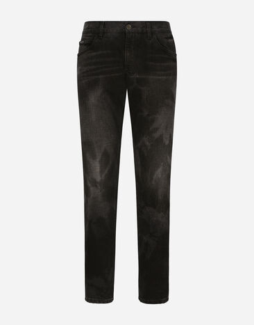 Dolce & Gabbana Jeans regular denim grigio Multicolore G5LY0DG8LA5