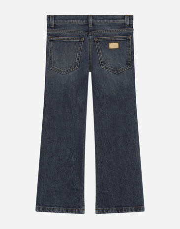 DolceGabbanaSpa 5-pocket denim pants with embroidery Multicolor L52F70LDB63