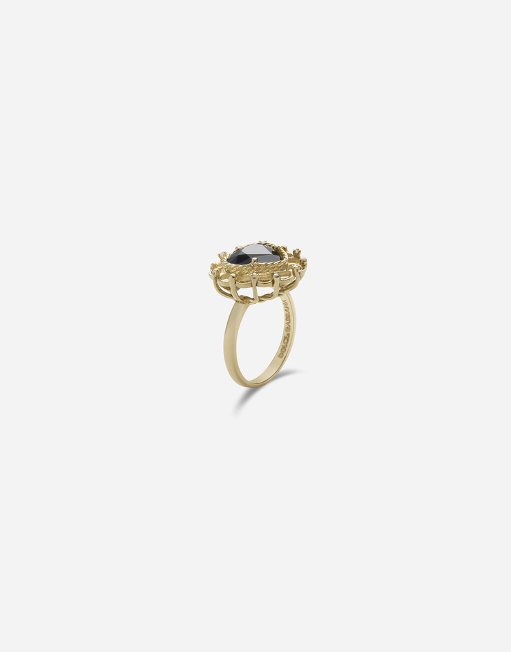 Dolce & Gabbana Herzförmiger saphirring GOLD WRFL1GWSB00