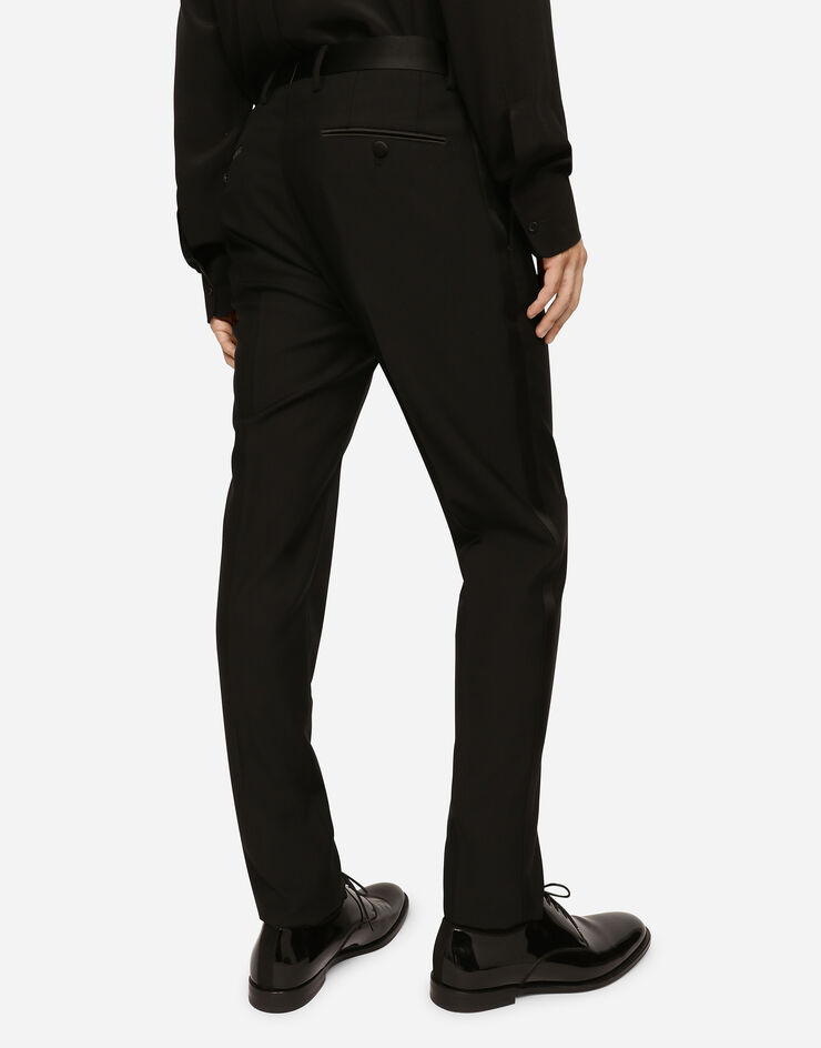 Dolce & Gabbana Wool tuxedo pants Negro GYA5MTFU2OX