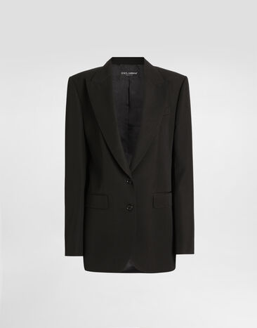 Dolce & Gabbana Wool gabardine jacket Black F29V1TFU2OW