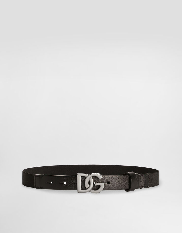 Dolce & Gabbana Calfskin and elasticated belt Black EC0086AQ616