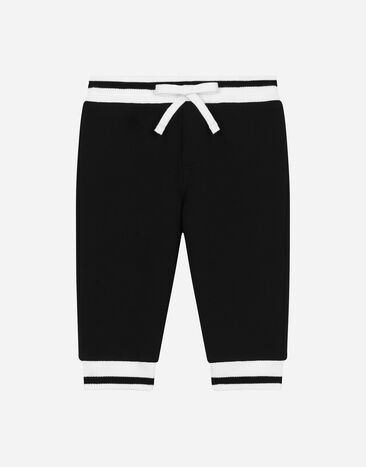 Dolce & Gabbana Jersey jogging pants with Dolce&Gabbana logo Azure L13Q60FR50R