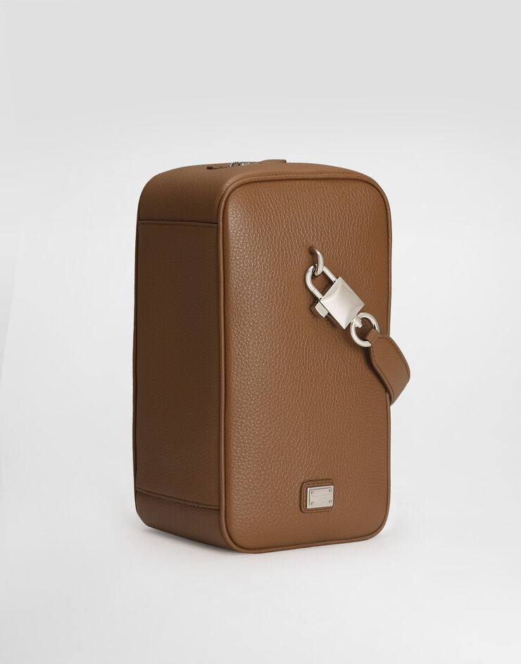 Dolce & Gabbana Lock calfskin handbag Brown BM2449A0370