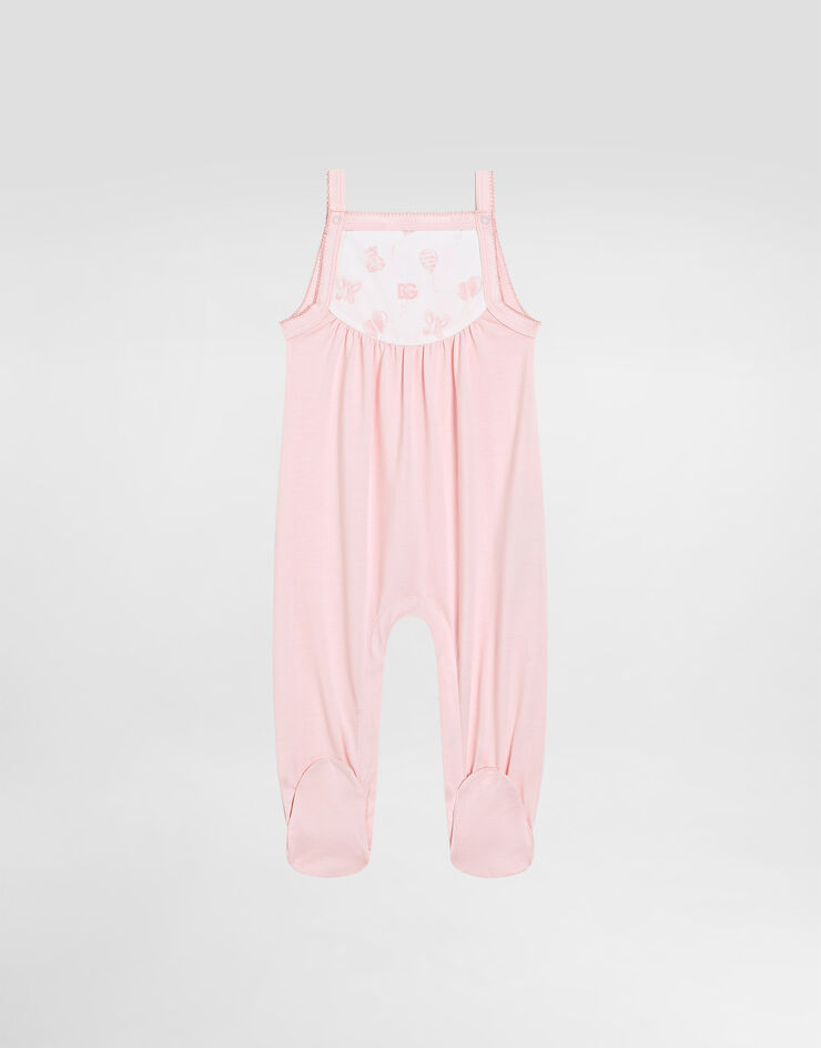 Dolce & Gabbana 2-piece cotton jersey and cotton poplin gift set with balloon print Multicolor L2JO3MG7O1C