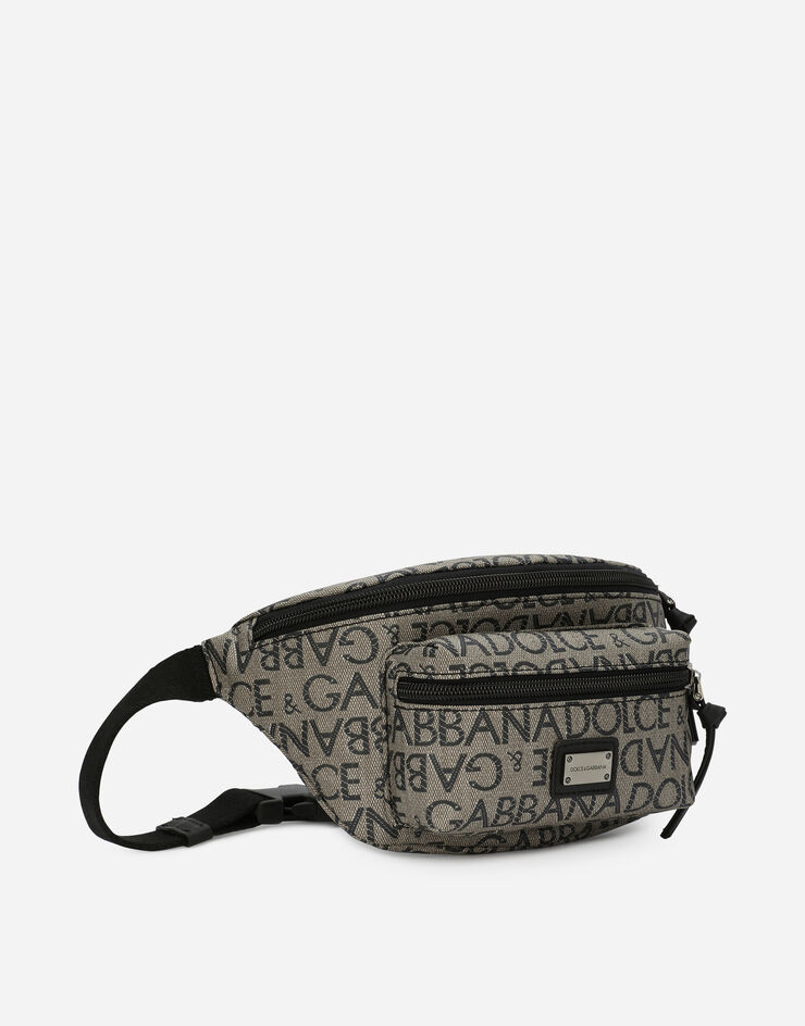 Dolce & Gabbana Coated nylon belt bag with logo print Multicolor EM0103AJ705