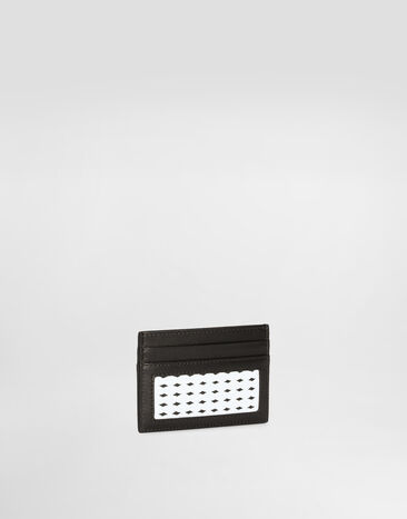 Dolce & Gabbana Woven plongé calfskin card holder Multicolor BP0330AN419