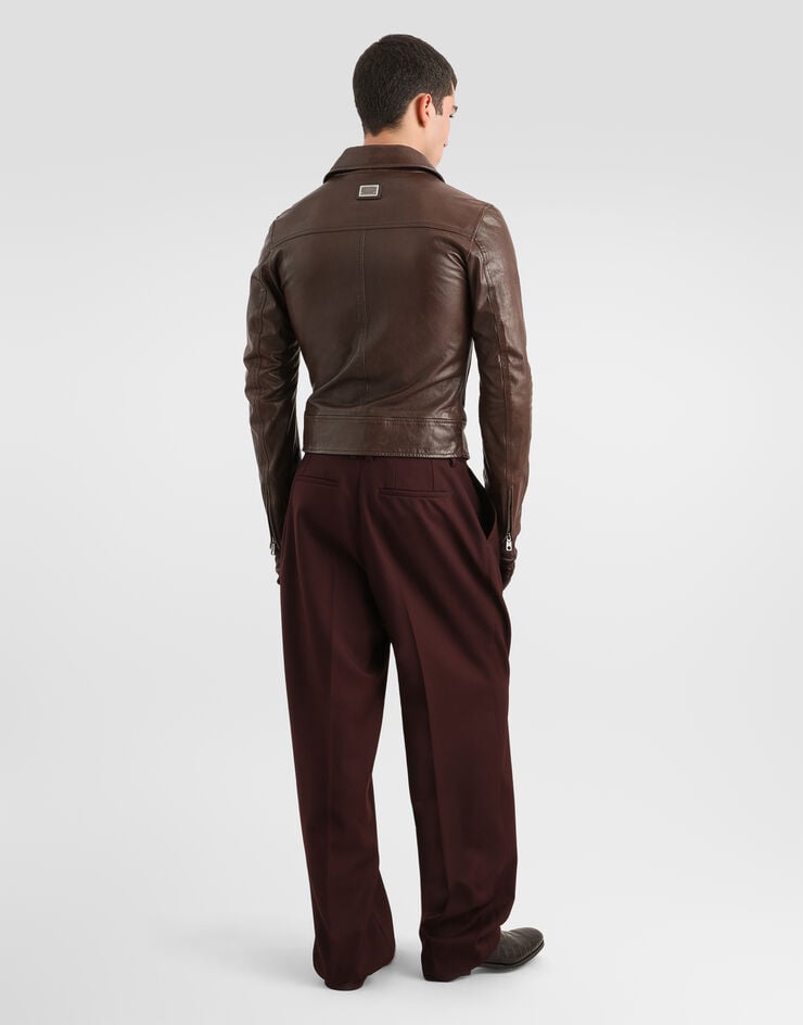 Dolce & Gabbana Leather jacket Dolce & Gabbana Leather jacket Brown G9BWKLHULY2