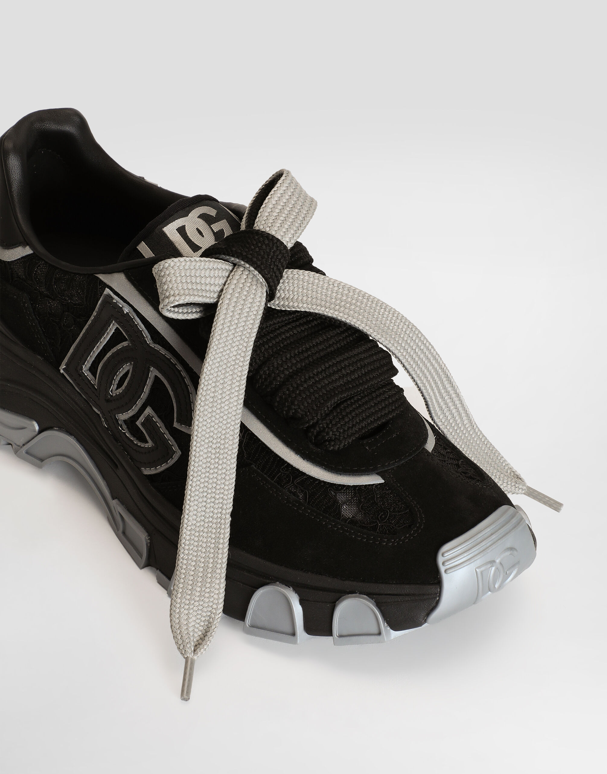 DG country road fabric sneakers in Black for Women | Dolce&Gabbana® US