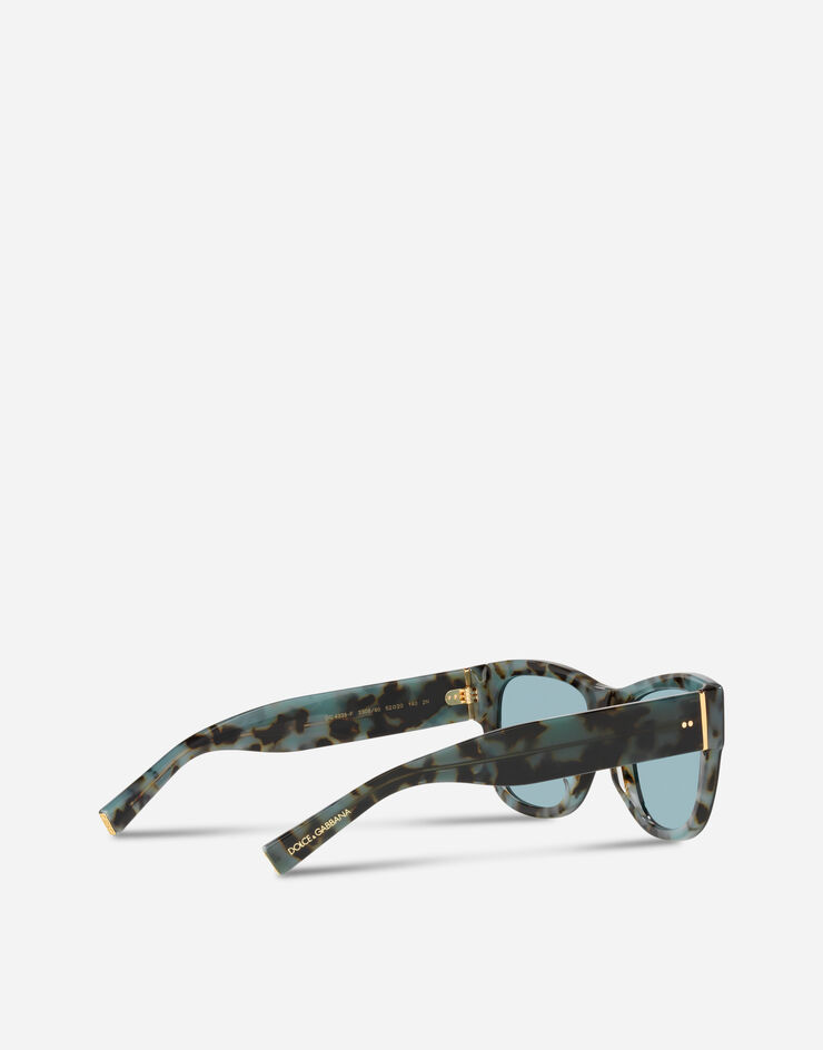 Eccentric sartorial sunglasses in HAVANA BLUE for | Dolce&Gabbana® US