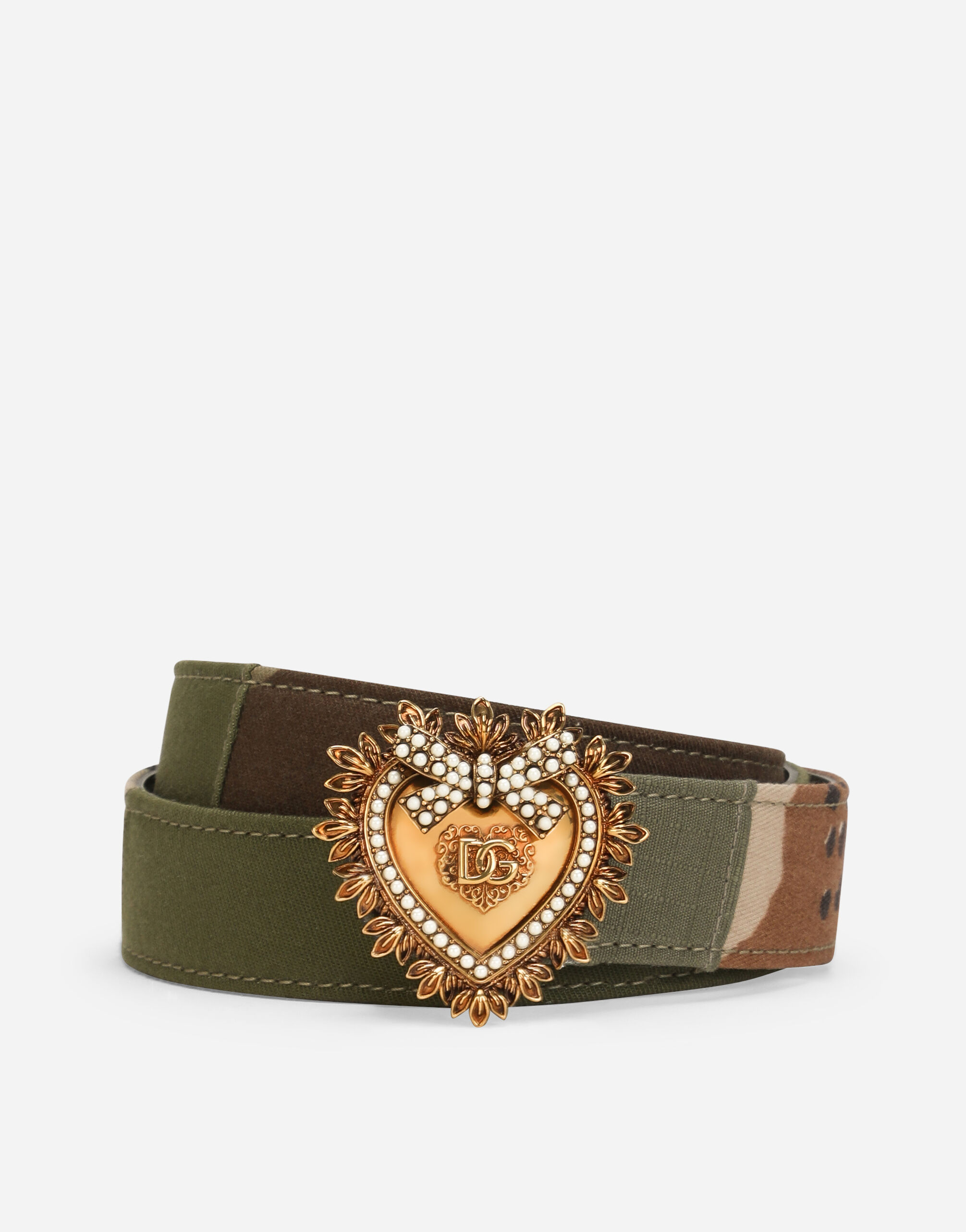 マルチカラーのウィメンズ Devotion belt in camouflage patchwork