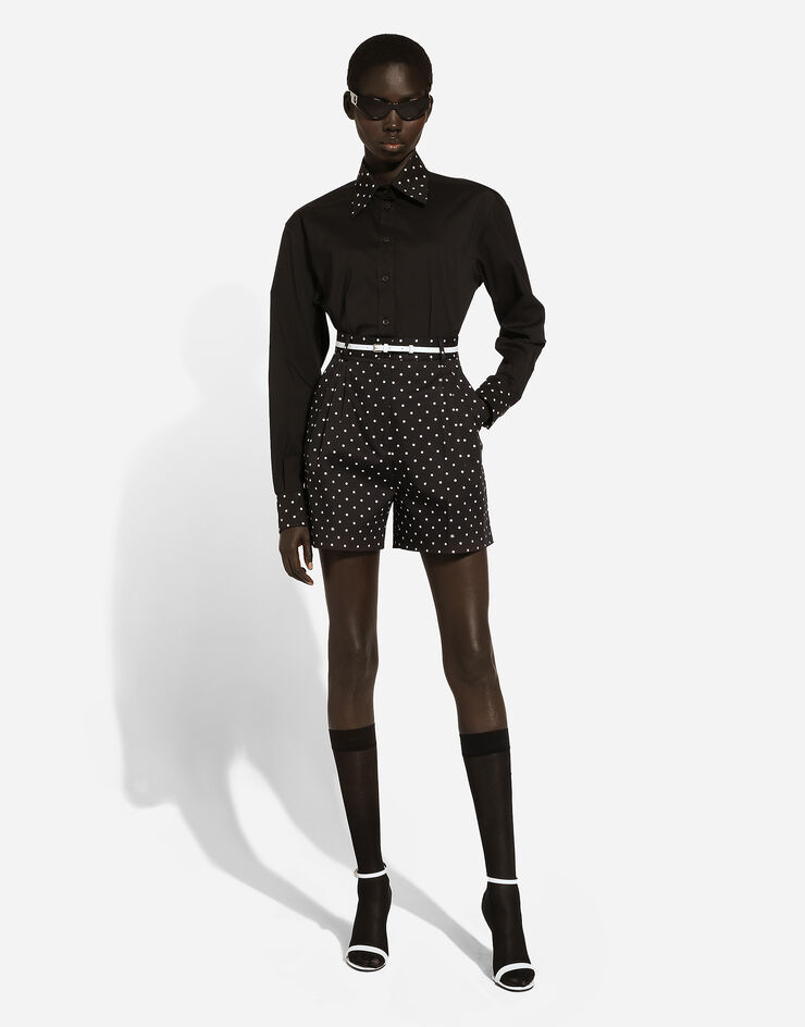 Dolce & Gabbana Polka-dot cotton shorts Print FTC5WTFSFNP