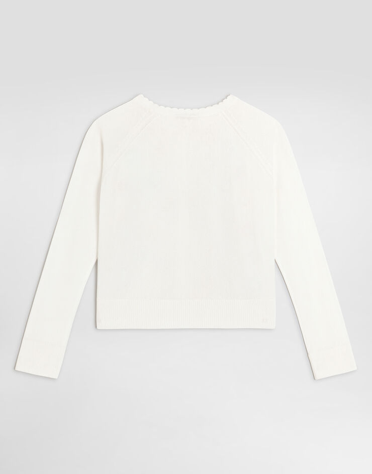 Dolce & Gabbana Knit cardigan White L5KWMDJAIR8