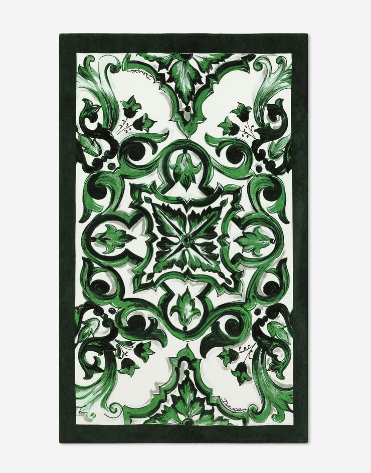 Dolce & Gabbana Terry Cotton Beach Towel Multicolor TCF013TCAHD