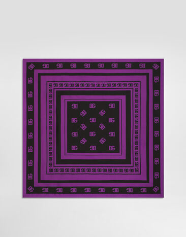 Dolce & Gabbana Fular 70 x 70 de sarga de seda Imprima FN092RGDDAS