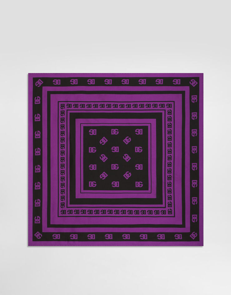 Dolce & Gabbana Fular 70 x 70 de sarga de seda Imprima FN092RGDDAS
