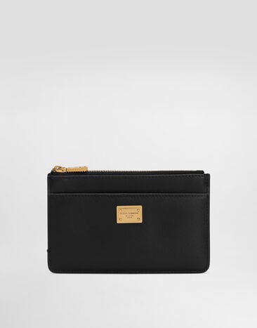 Dolce & Gabbana Plongé calfskin card holder Black BI1261A9S25