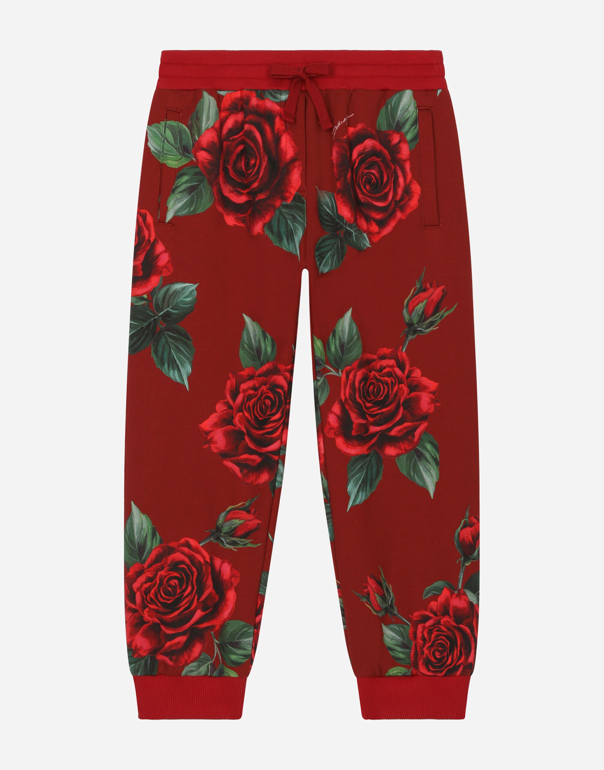 Rose print joggers deals