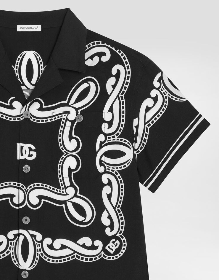 Dolce & Gabbana Batik shirt with bandanna print Print L43S81FP8F7
