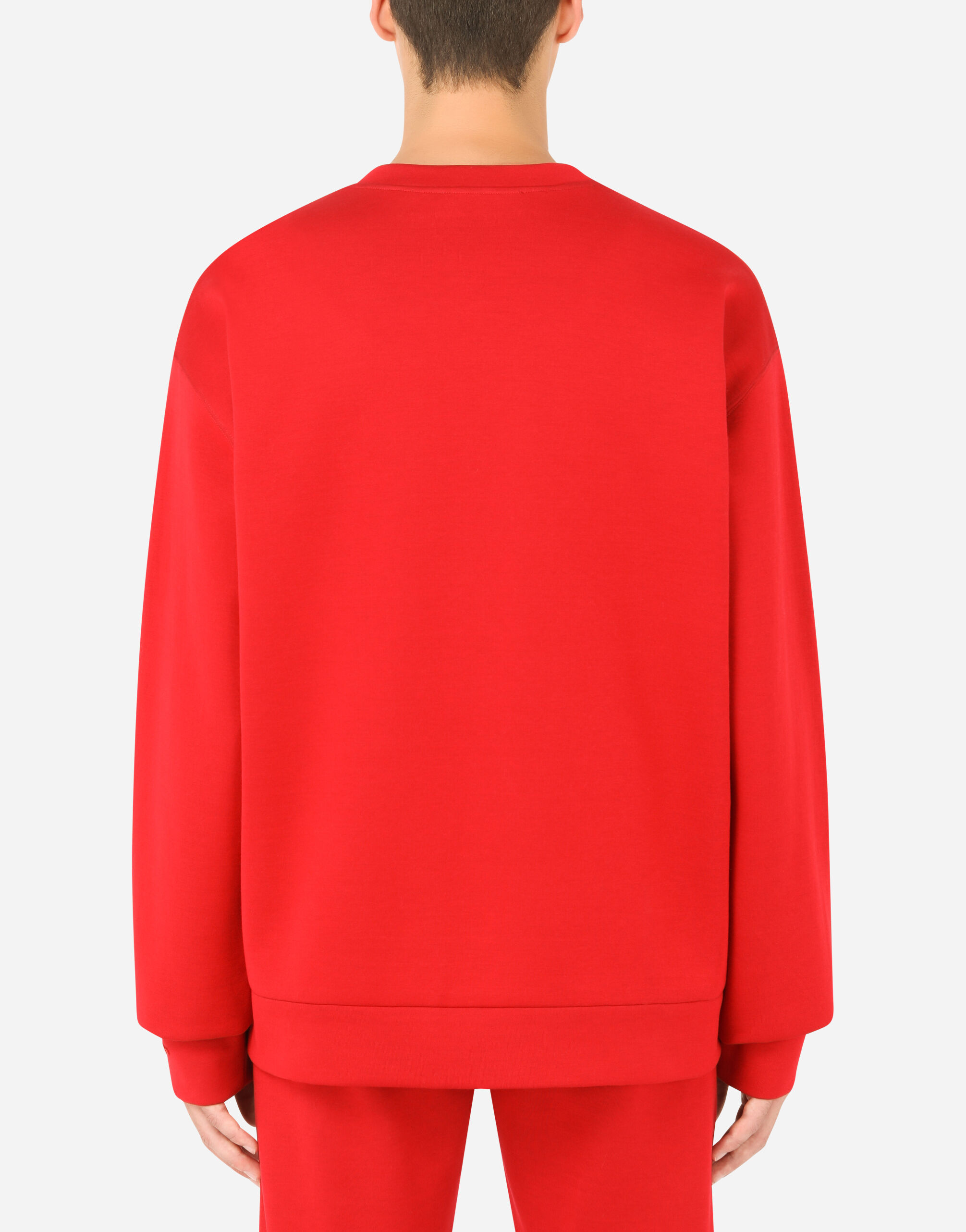 Dolce & Gabbana オールオーバーロゴ スウェットシャツ ボルドー ボルドーのメンズ Pull Girocollo | Dolce&Gabbana®
