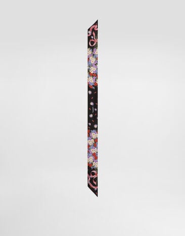 Dolce & Gabbana Bandeau 6 x 100 en sergé de soie à imprimé petites fleurs Multicolore FS215AGDDLI