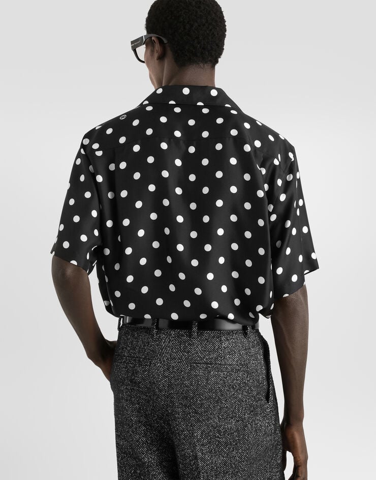Dolce & Gabbana Polka dot-print silk twill shirt Dolce & Gabbana Polka dot-print silk twill shirt Multicolor G5JH9TIS13M
