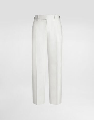 Dolce & Gabbana Classic linen trousers White GP110TFU4MC