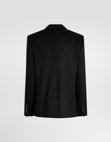 Dolce & Gabbana Linda double-breasted cashmere jacket Black F2JBATFU2D1