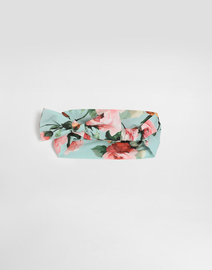 Dolce & Gabbana Bandana de popelina con estampado Multicolor LN4H33FI5LM