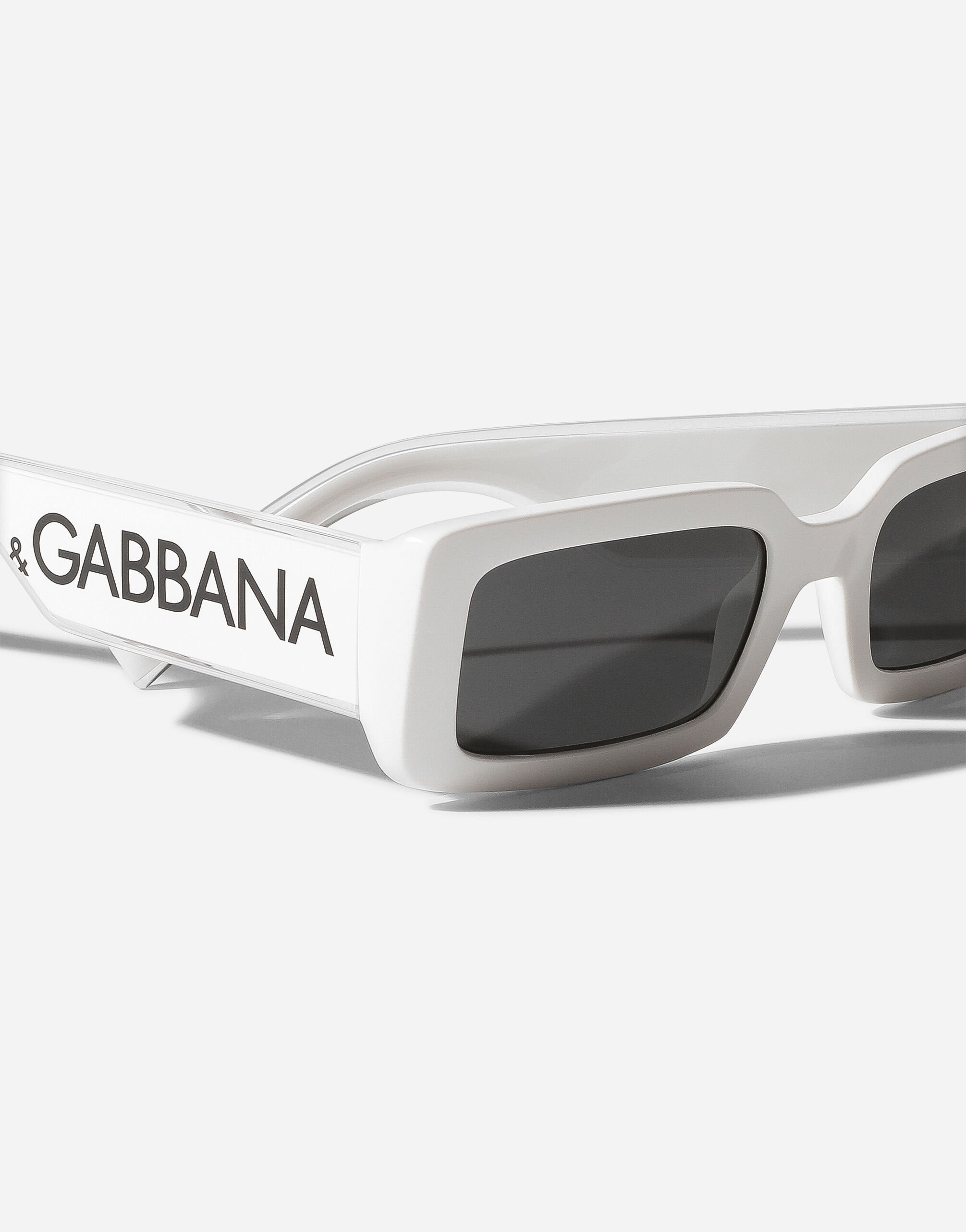 DG Elastic Sunglasses in White for Women Dolce Gabbana