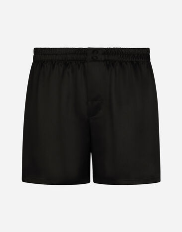 Dolce & Gabbana Shorts aus Seide Black M3A27TFU1AU