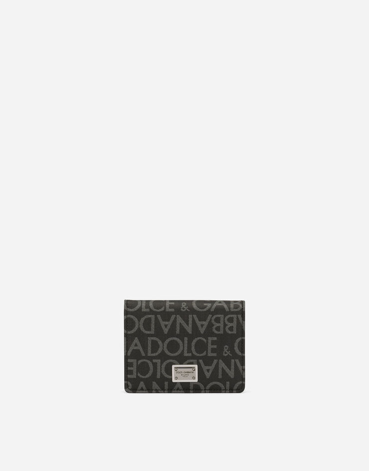 Dolce & Gabbana Tarjetero de tejido jacquard revestido Multicolor BP1643AJ705