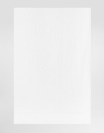 Dolce & Gabbana Beach towel with DG Monogram (115x186) White M0A12TONO10
