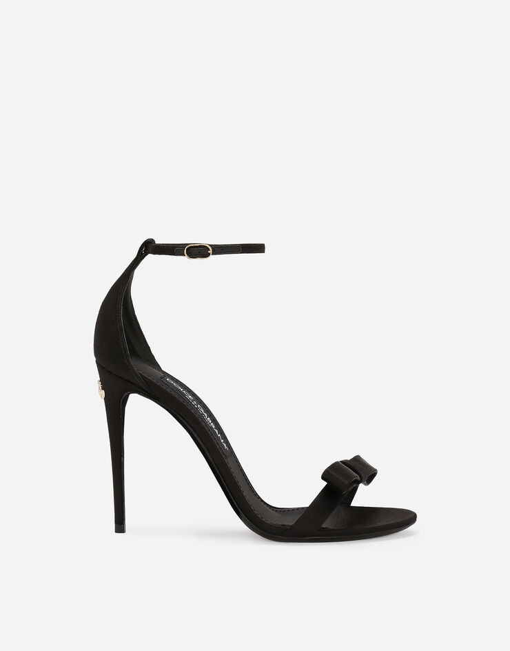 Dolce & Gabbana Satin sandals Black CR1617A7630