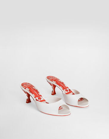 Dolce & Gabbana Mules in patent leather White CR2030A0727