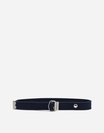 Dolce&Gabbana Branded tape belt Black G709ETFUGAC