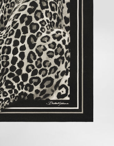 Dolce & Gabbana Leopard-print silk twill foulard (50x50) Print FN093RGDCUU