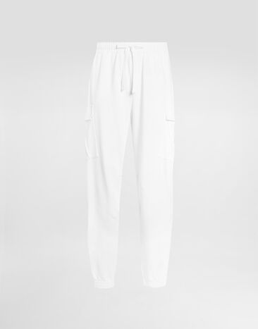 Dolce & Gabbana プリント＆エンブロイダリー コットン ジョギングパンツ ホワイト GP108ZG7PBF