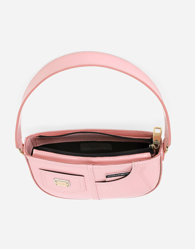 Dolce & Gabbana Borsa a spalla DG Girlie in vernice Rosa EB0242A1471