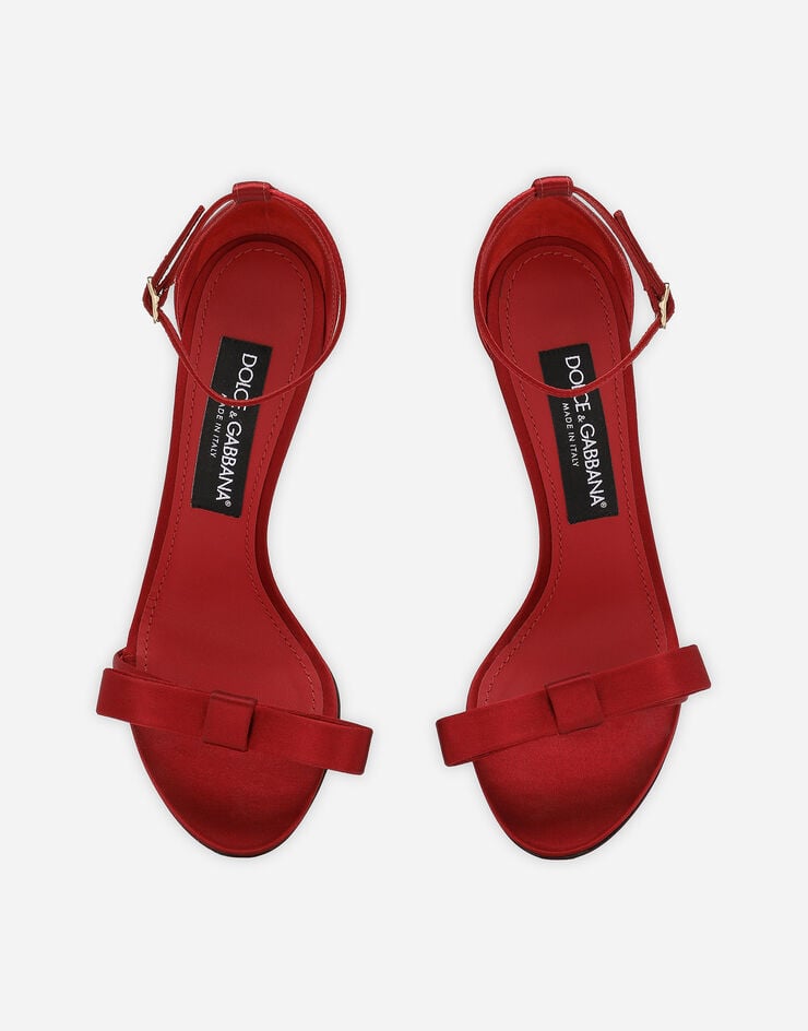 Dolce&Gabbana Sandalia de raso Rojo CR1617A7630