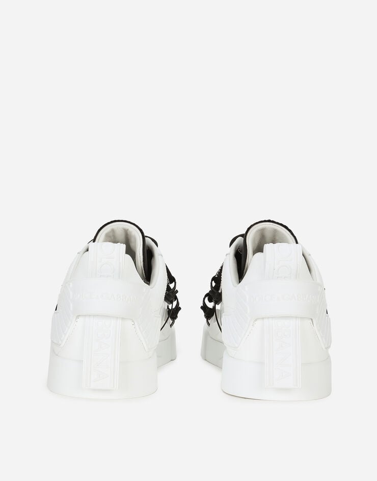 Dolce & Gabbana حذاء بورتوفينو الرياضي من جلد العجل والجلد الحاصل على براءة اختراع متعدد الألوان CS1783AJ986