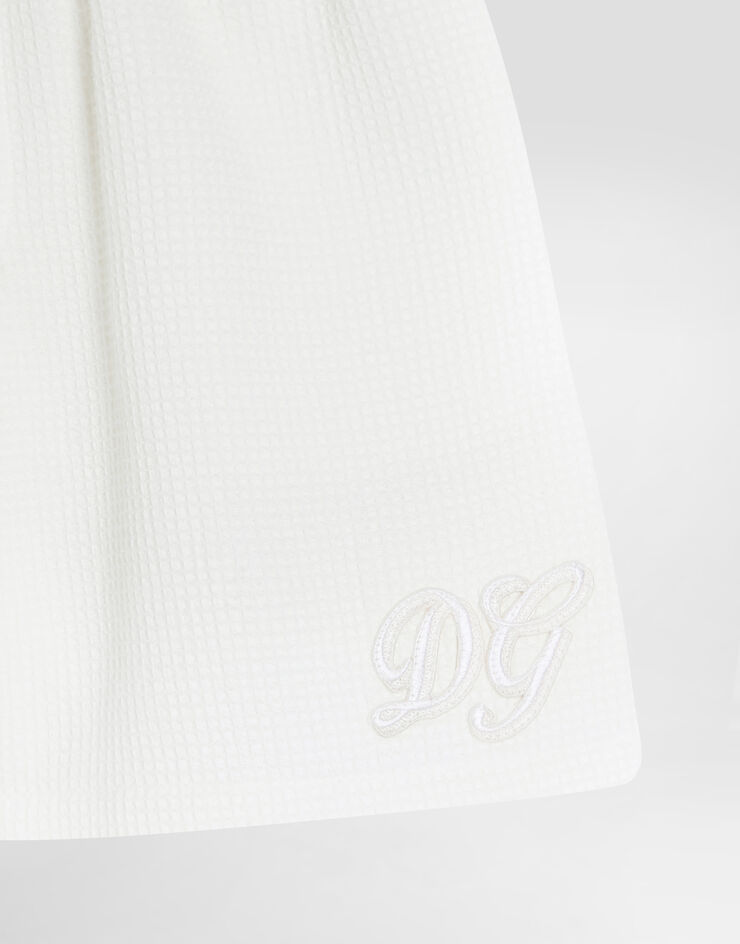 Dolce & Gabbana Cotton waffle bermuda shorts Dolce & Gabbana Cotton waffle bermuda shorts White L43Q97FU628