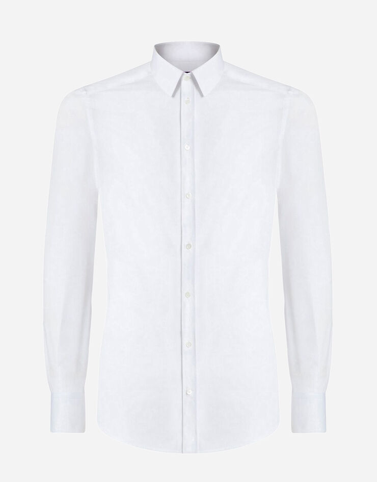 Dolce & Gabbana Gold fit shirt in cotton poplin White G5CP0TFU5GK