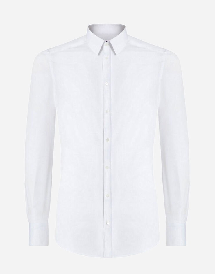 Dolce & Gabbana Gold fit shirt in cotton poplin White G5CP0TFU5GK
