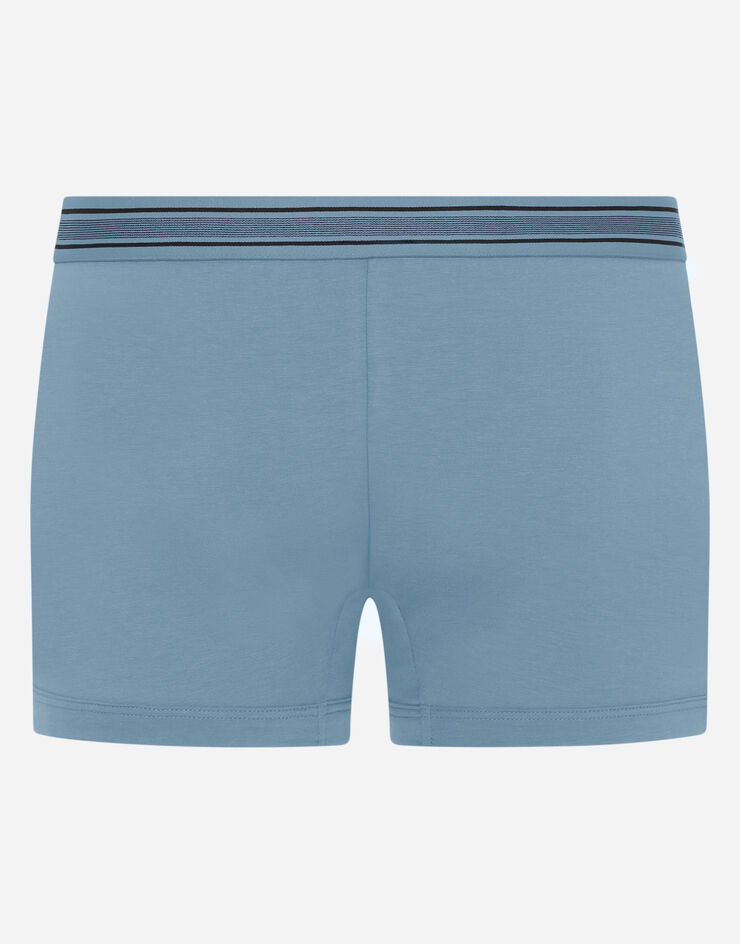 Dolce & Gabbana Stretch cotton boxers БИРЮЗОВЫЙ M4B41JFUGIA