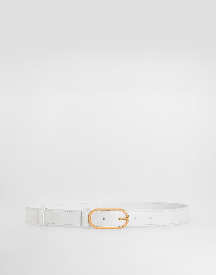 Dolce & Gabbana Calfskin belt White BE1654A3G19